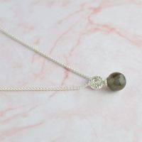 Halskette Silber 925 & Labradorit (SK1232.CHA43LA)