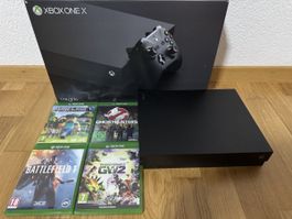 Xbox One X 1TB Konsole mit 4 Spielen