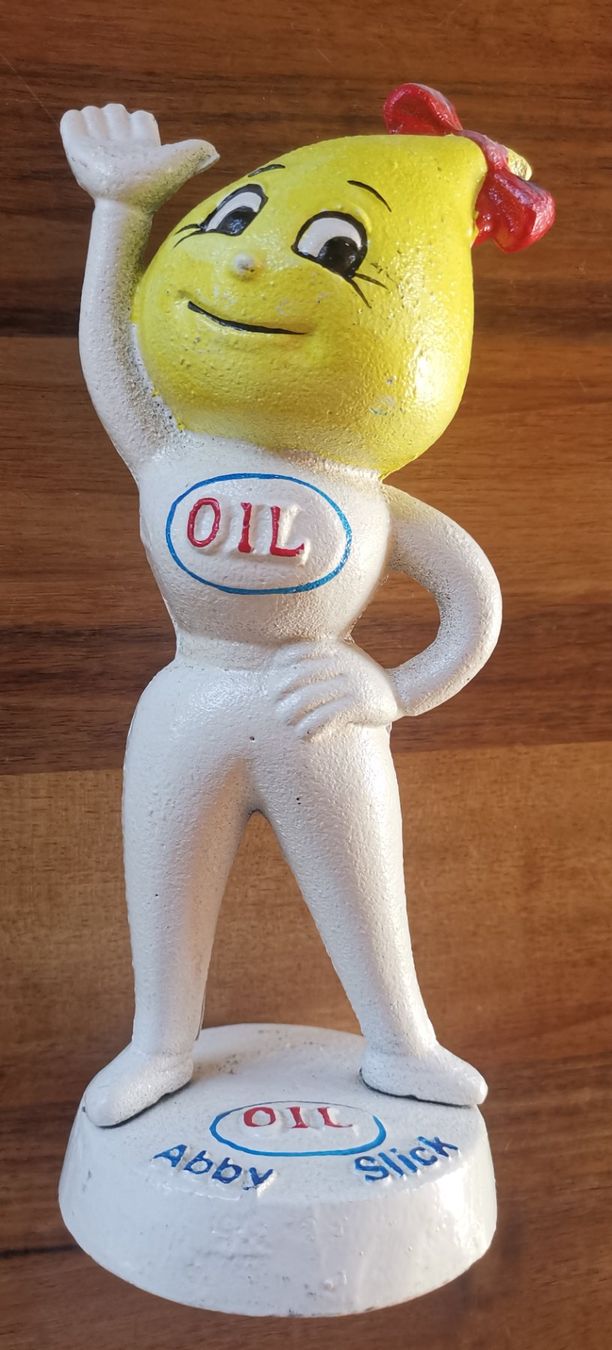 Statuette: Abby Slick Sparkassenfigur Öl Werbung Vintage Deko Top – Usato da Rüthi (Rheintal) venduto da Chevy66
