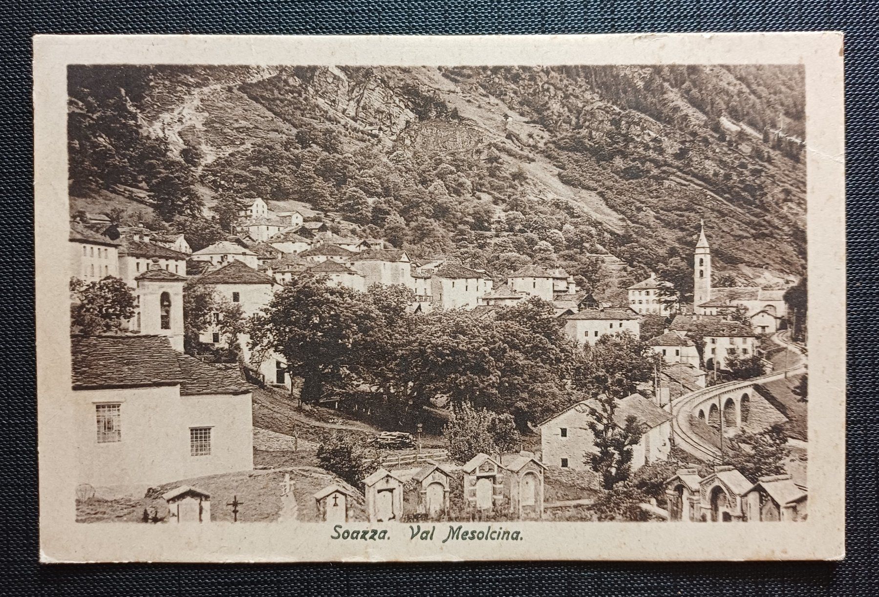 Cartoline postali: AK Val Mesolcina SOAZZA 1937 – Usato da Brittnau venduto da simionius