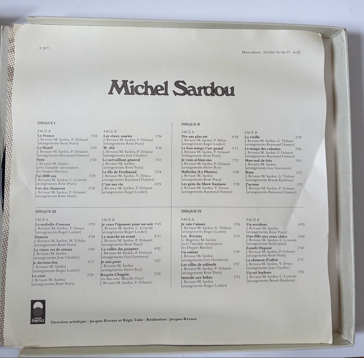 Dischi in vinile: Michel Sardou - Sardou Box Set EX/EX – Usato da Neuchâtel venduto da Deivid2 3