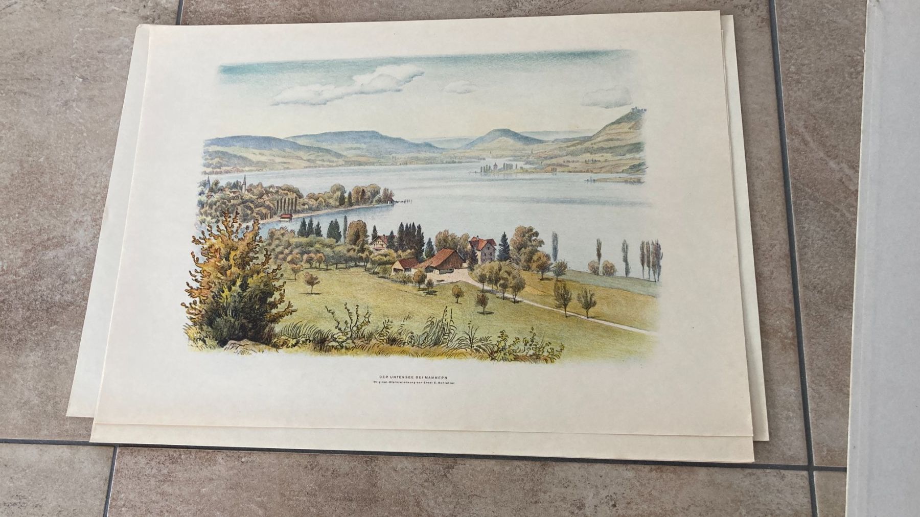 Grafica & Litografie: 12 Originallithographien Kt.Thurgau von Emil E. Schlatter – Usato da Rümlang venduto da Funkey3 5