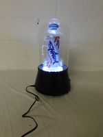 Plasma-Lampe mit Leuchtreklame, LED, SHARK Dose, Deko Lampe