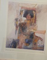 Original Robert Eikam  Kunstdruck "Klimt", gerahmt.