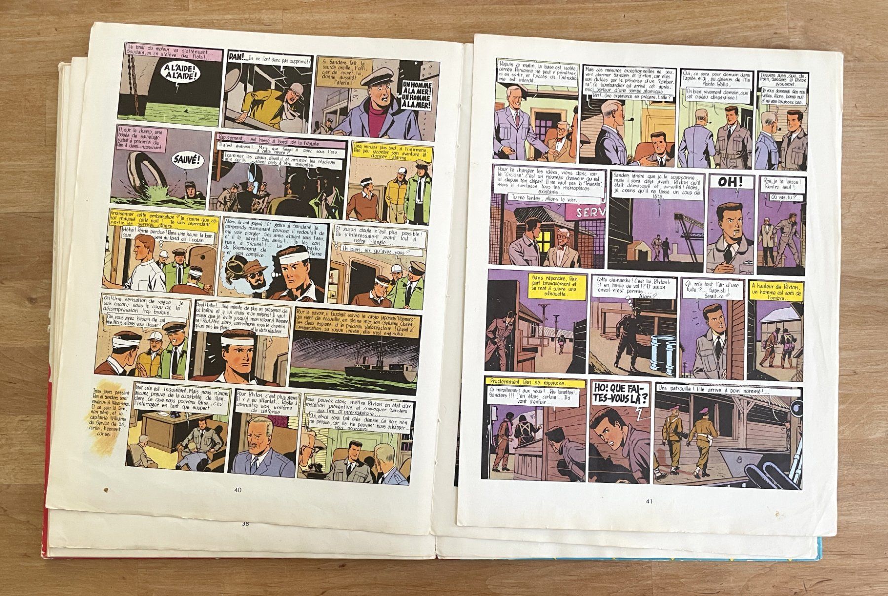 Fumetti: Dan Cooper - Le triangle bleu - Albert Weinberg E.O. 1957 – Usato da Savagnier venduto da Ne2065 5