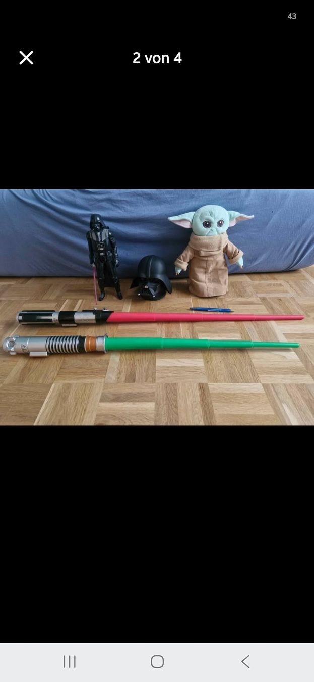 Star Wars Giocattoli: Star Wars Figuren und Lichtschwerter Set  – Usato da ebmatingen venduto da wady25x26x 1