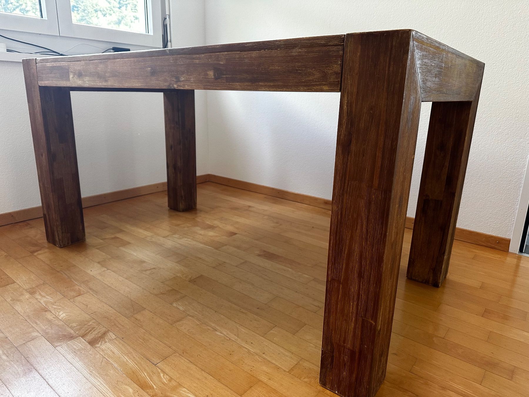 Tavoli: Esstisch oder Schreibtisch Echtholz - 150x80x77,5 – Usato da Schenkon venduto da ChrizM 2