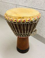 Original Djembe Hardwood shell and goatskin - 36 x 59.5 cm