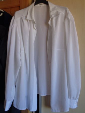 Weisse Bluse, Damen, Atelier Goldene Schnitt, Gr.50