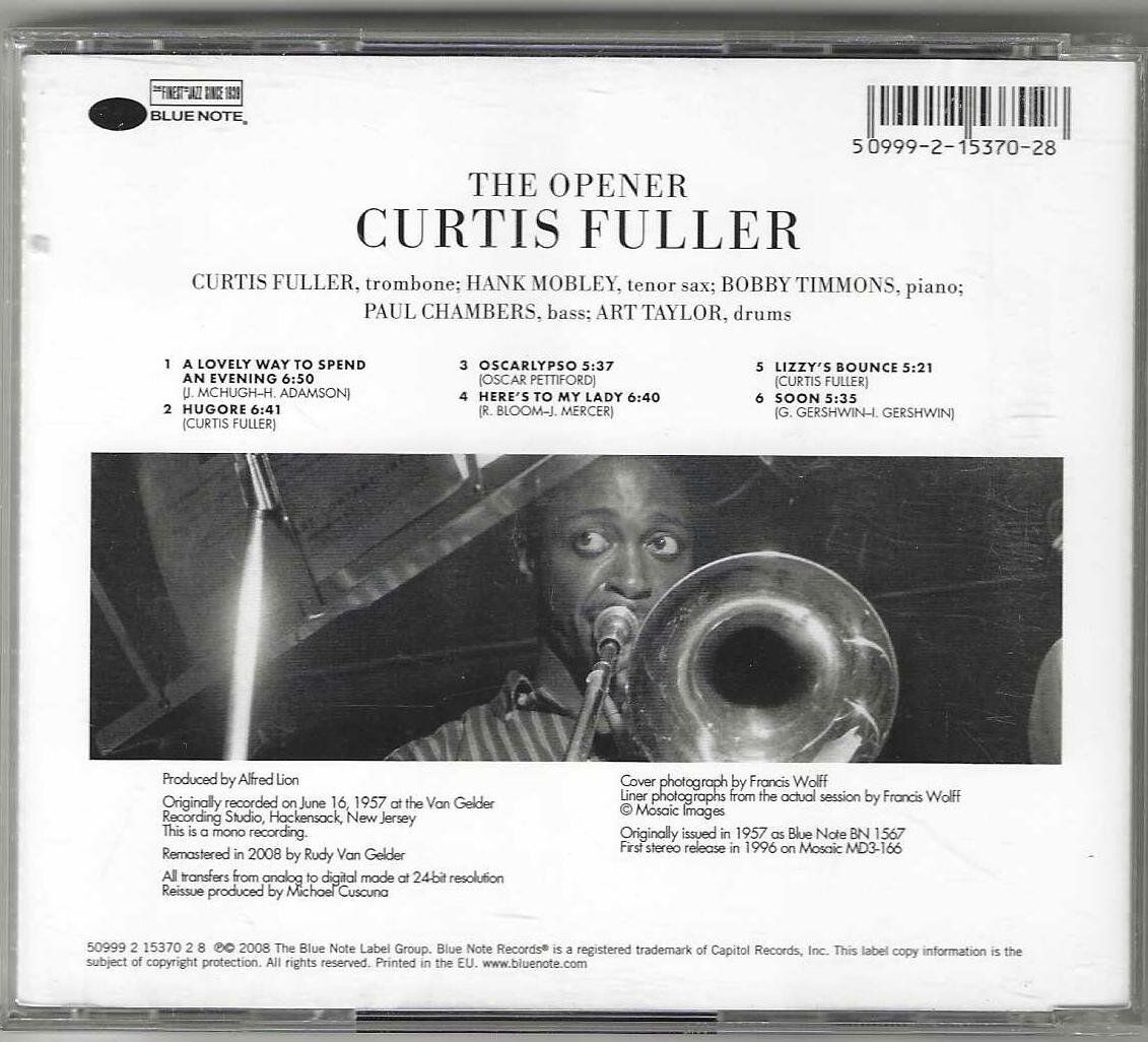 CDs: Curtis Fuller – The Opener – D'occasion à Genève par CDLPBookS 1