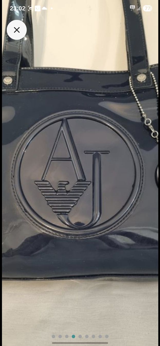 Armani Borse da donna: Armani  Tasche Handtasche dunkelblau – Usato da Münchenbuchsee venduto da Cori1968 3