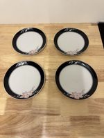 4 Teller Rosenthal Blumen Motiv guter Zustand 21cm