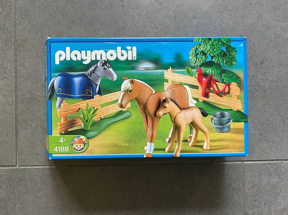 PLAYMOBIL 4188 Pferdekoppel komplett 1