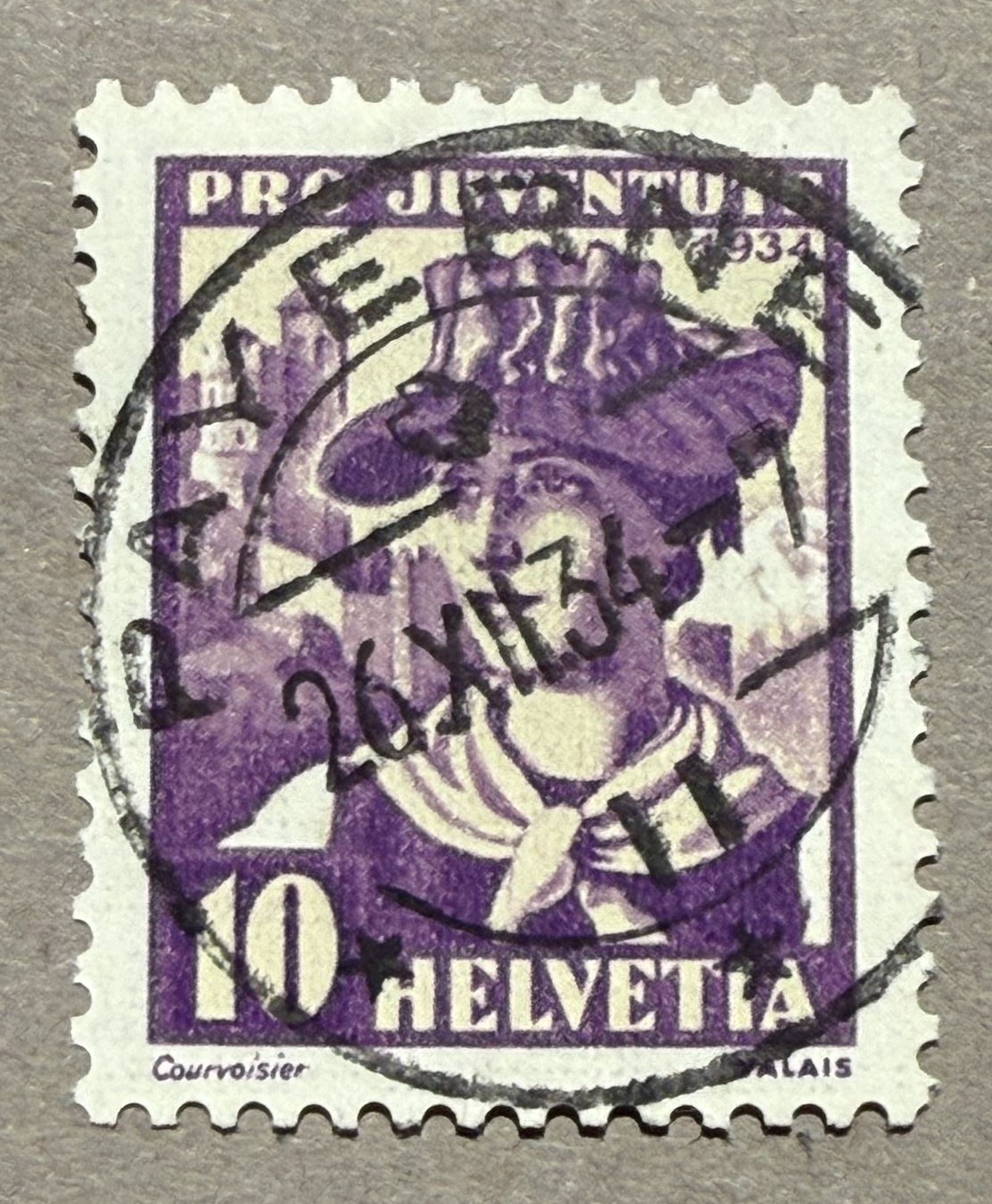 Alle Briefmarken: PJ70 Vollstempel Payerne – Gebraucht aus Steinhausen von yukon26