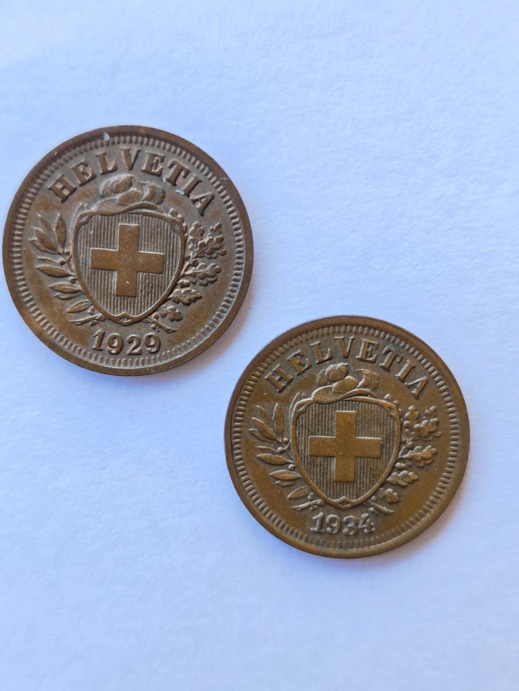Toutes les monnaies: Münze 1 Rappen 1929 1934 – D'occasion à Rheinfelden par Badelus