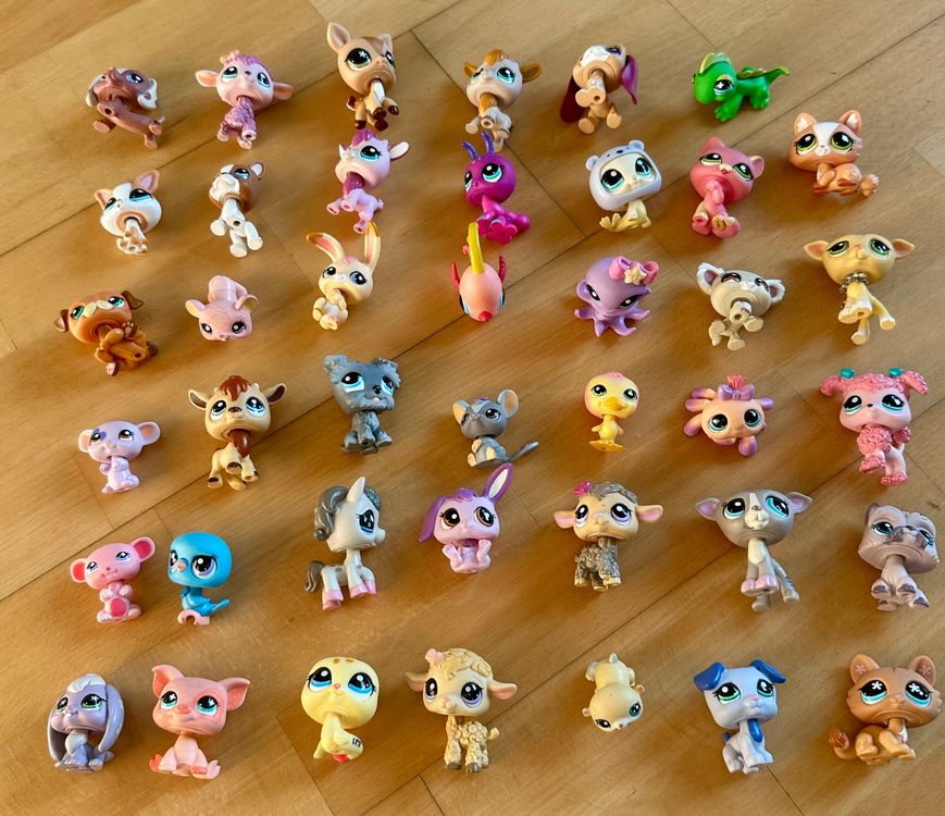 LPS Lot 41 Figuren Littlest Pet Shop Hasbro Gen 2 Sammlung (Gebraucht ...