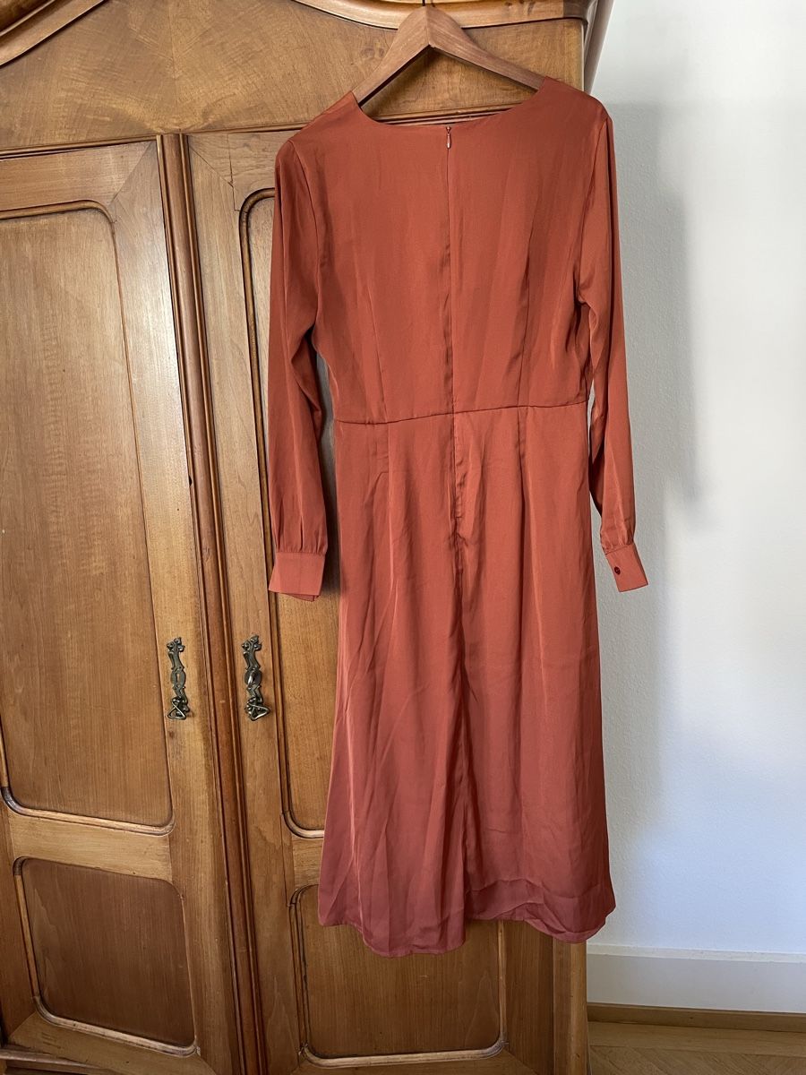 Anna Field Vestiti: Neues Kleid in Rostrot, Grösse M – Nuovo e nell'imballaggio originale da Zürich venduto da ElaLeonEla 1