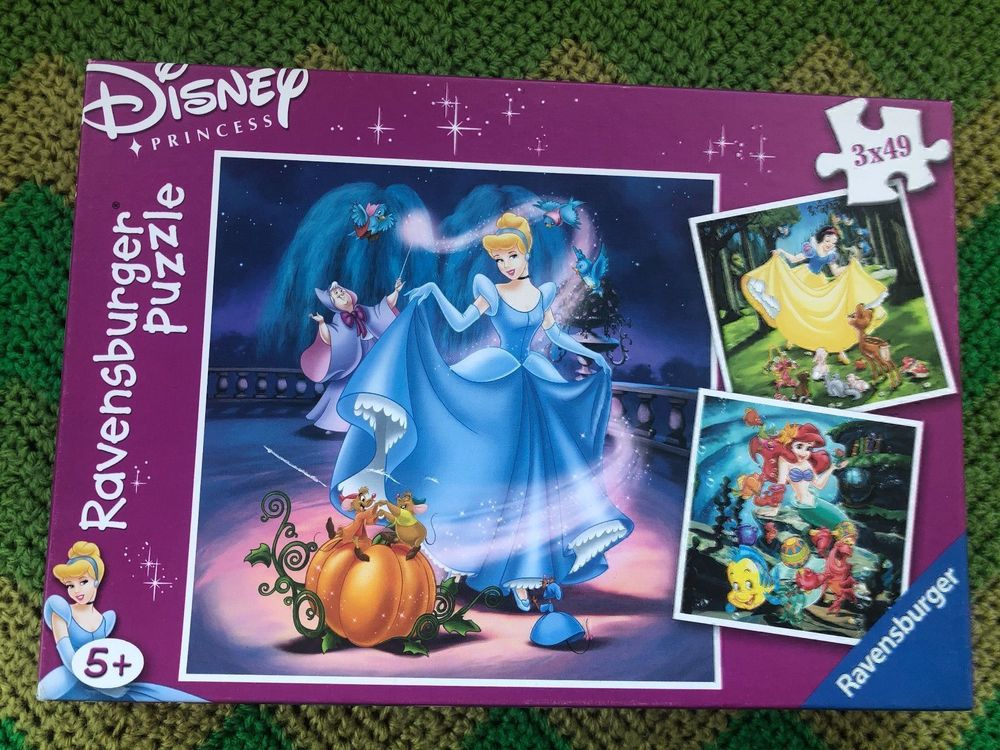 RAVENSBURGER PUZZLE 3X49 DISNEY PRINCESS (Gebraucht) in chiasso für CHF ...