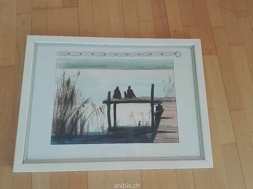 Gemälde: Acryl auf Papier, signiert, 1999 – Gebraucht aus Zürich von axolottchen