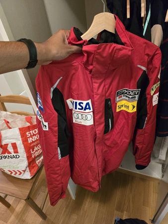 Spyder US Ski Team 3in1 Jacke Gr. L Original - Athlete worn
