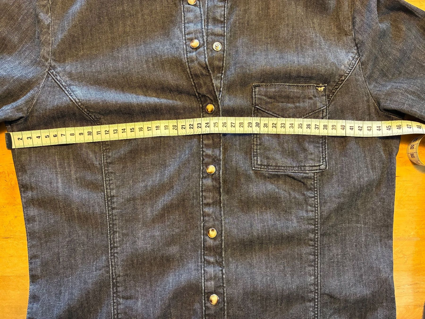 Blusen: Jeanshemd Mustang 38 schwarz/anthrazit – Gebraucht aus Schaffhausen von FannyUsedom 5
