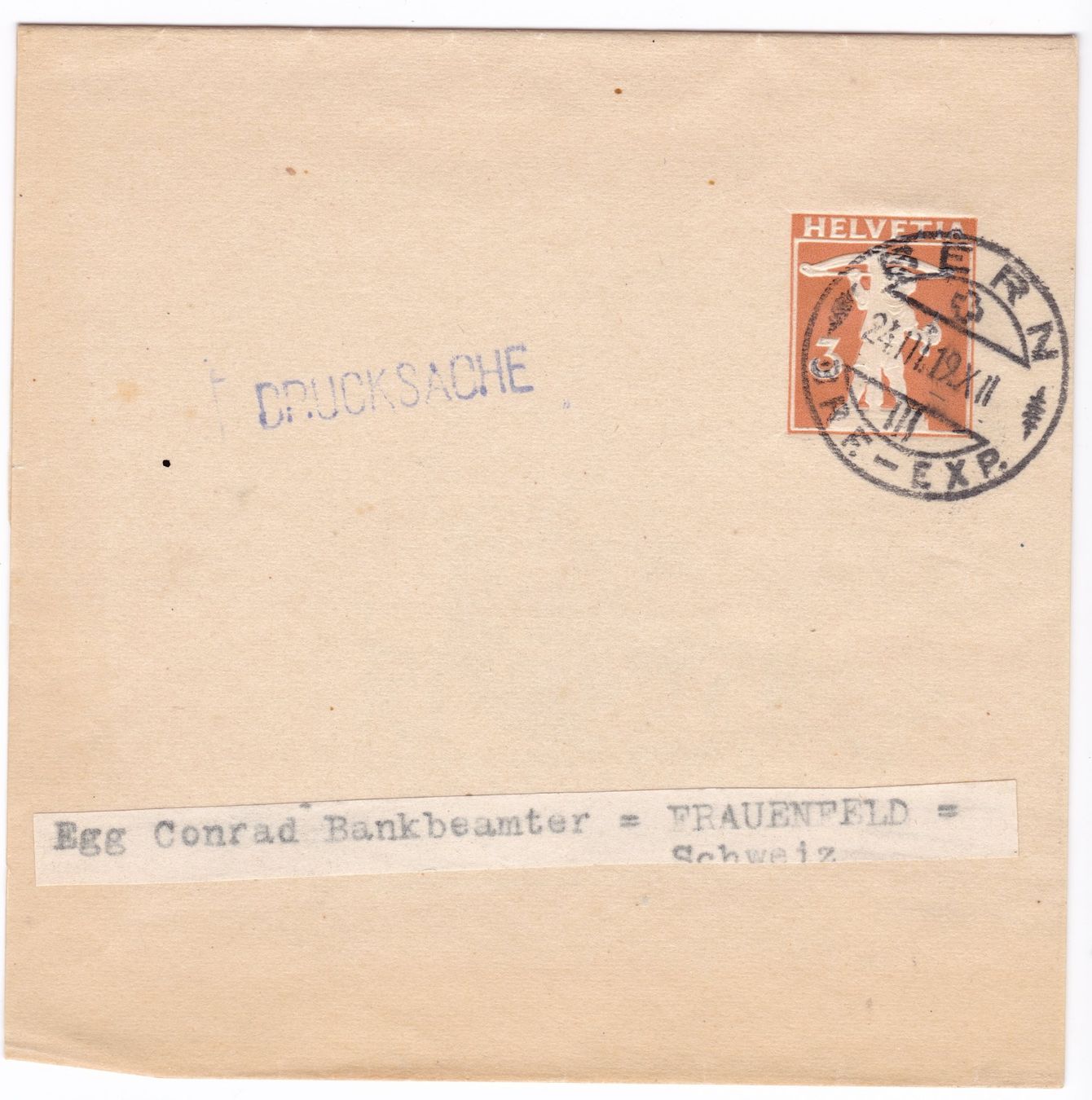 Tutti i francobolli: Grosse Vignette / Kleber "Briefmarken C. Peter Bern Schweiz" – Usato da Basel venduto da riobar 1