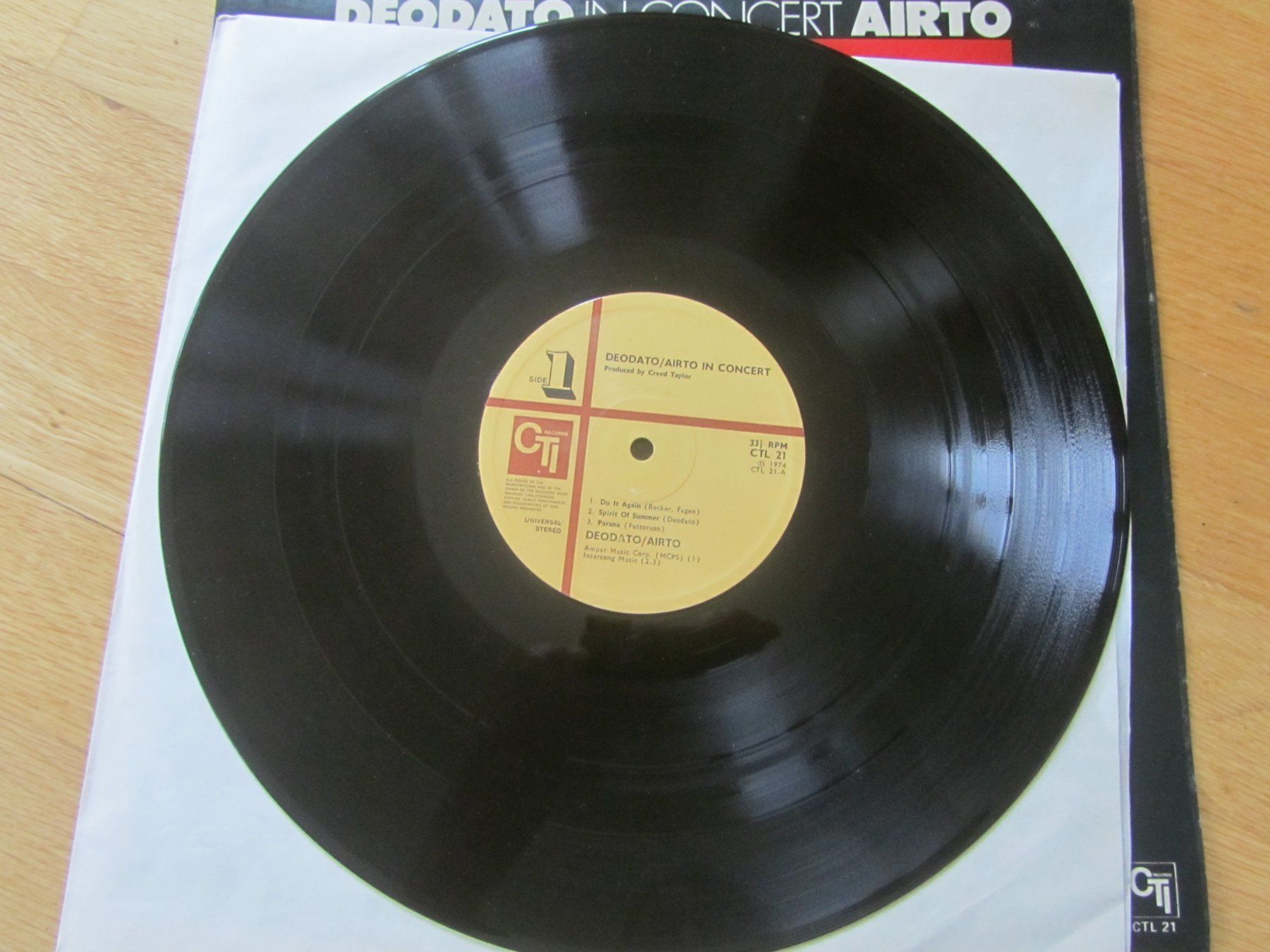 Dischi in vinile: Deodato In Concert Airto – Usato da Seengen venduto da mikelele 1
