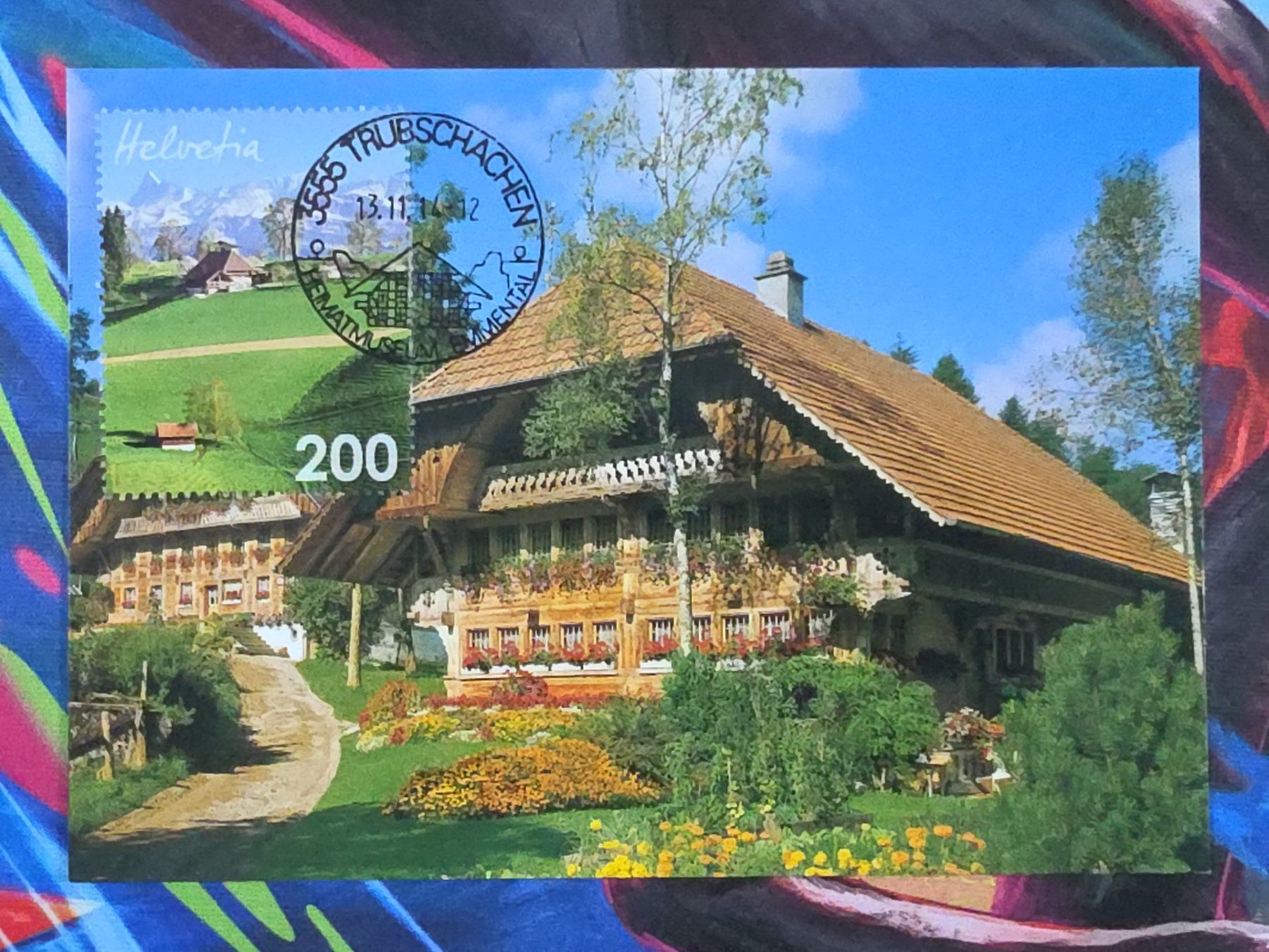 Cartoline postali: CL26 Carte Postale + Timbre Suisse 2014 – Usato da Cousset venduto da Patrick_Collections