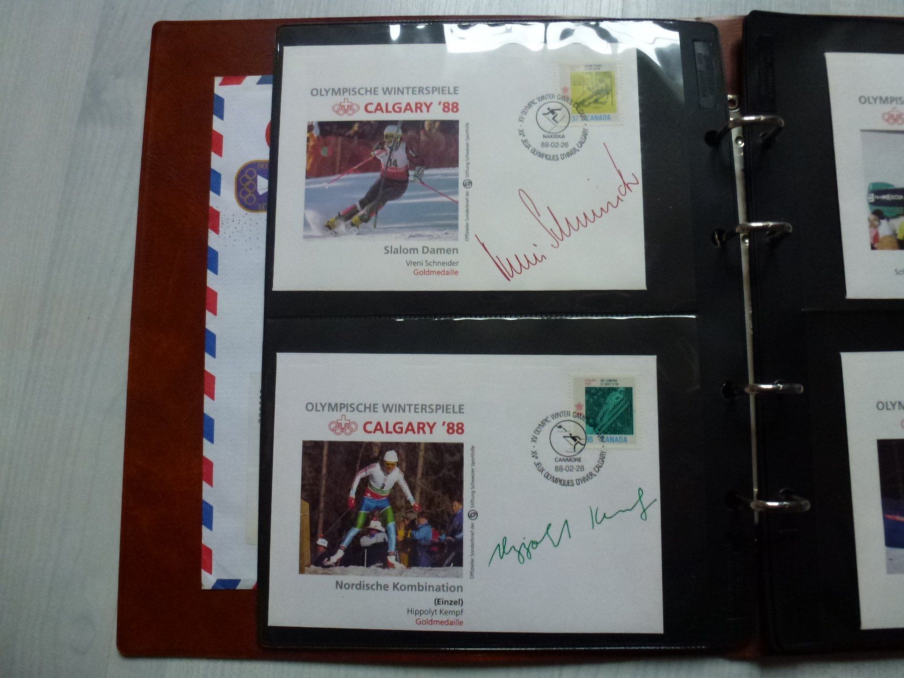 Tous les timbres: Top ++ Brief-Sammlung Olympische Winterspiele Calgary 1988 – D'occasion à Walkringen par Casablanca777 3