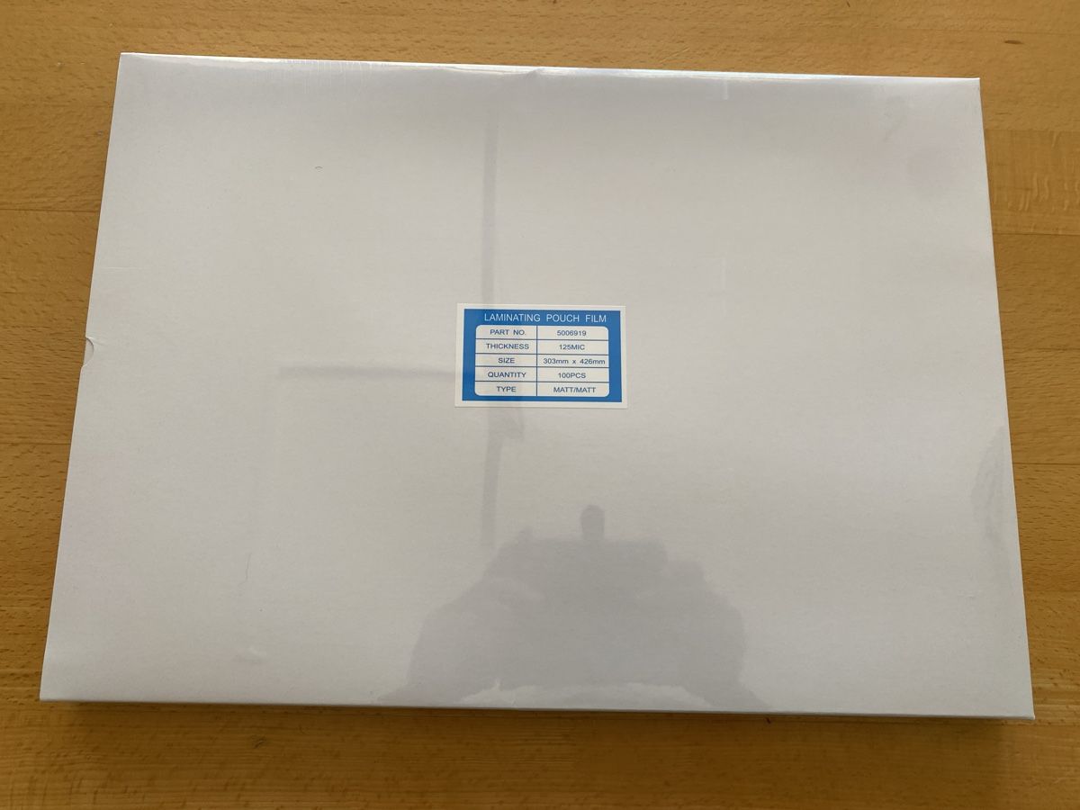 Lackretusche & Schutzfolien: Laminier Folie A3  100 Stück – Neu und originalverpackt aus Mülligen von Flockenstiel 1