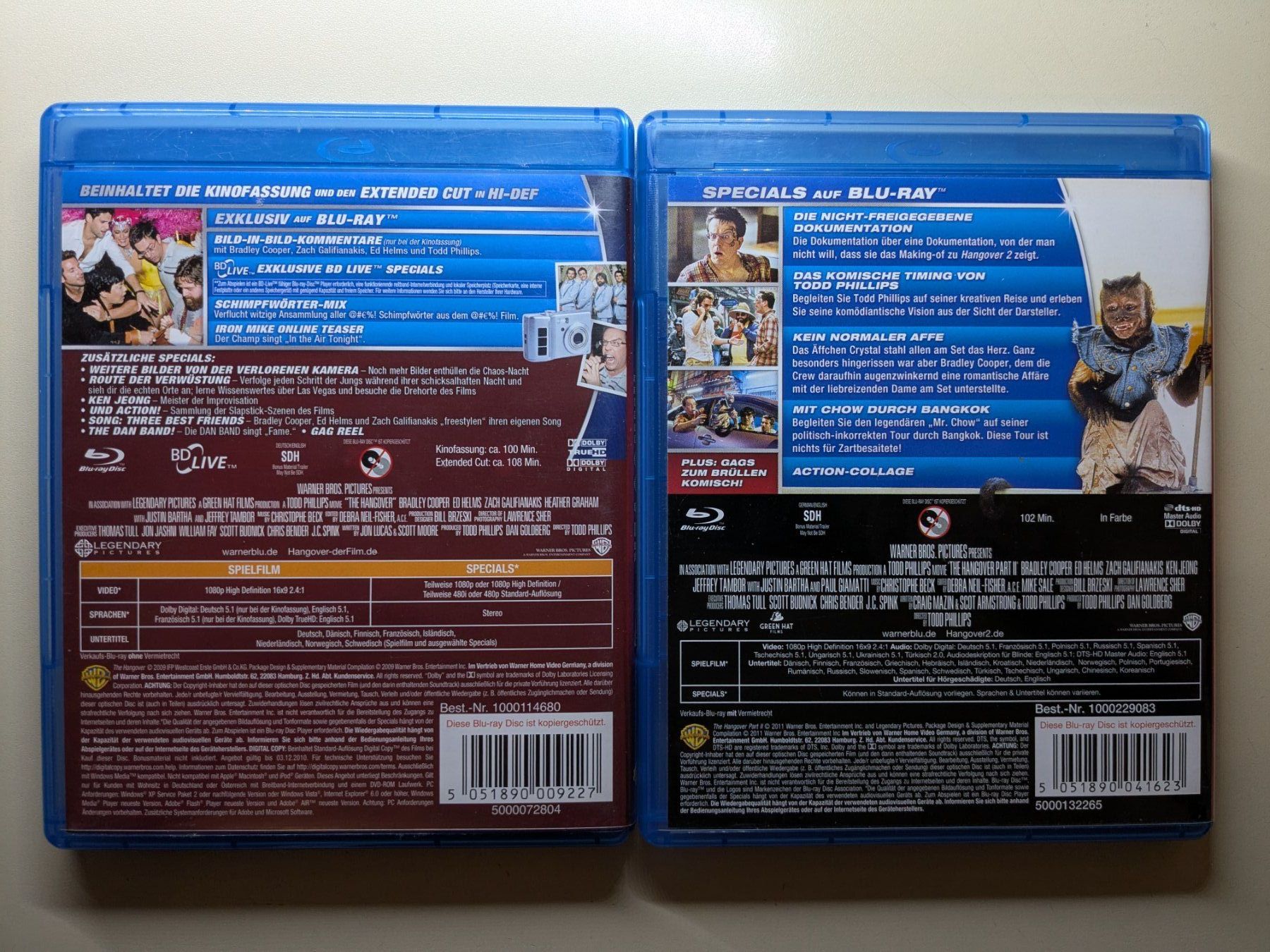 Alle DVDs: Hangover 1&2 [2 Blu-rays] – Gebraucht aus Port von gecotom 1