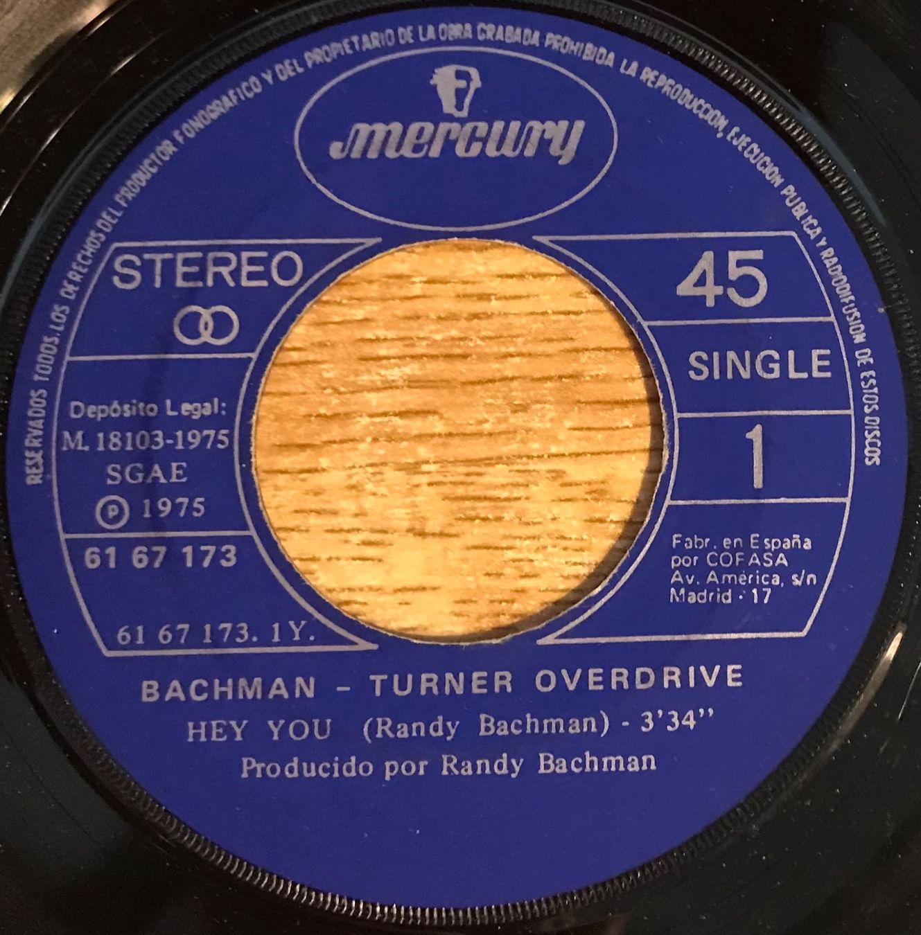Vinyles: BACHMAN TURNER OVERDRIVE - HEY YOU – D'occasion à Bussigny par vinyl-pas-cher 2