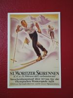 Plakatkarte Affiche St.Moritz Skirennen 1987