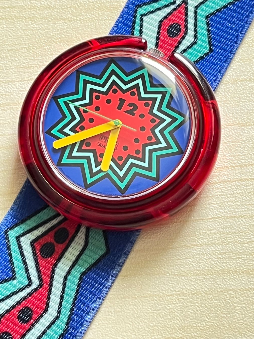 Swatch Orologi: Vintage Swatch Pop Uhr, auffälliges Design – Usato da Grenchen venduto da chththl