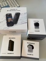 Insta360 X5 8K 360-Action-Cam mit viel Originalzubehör