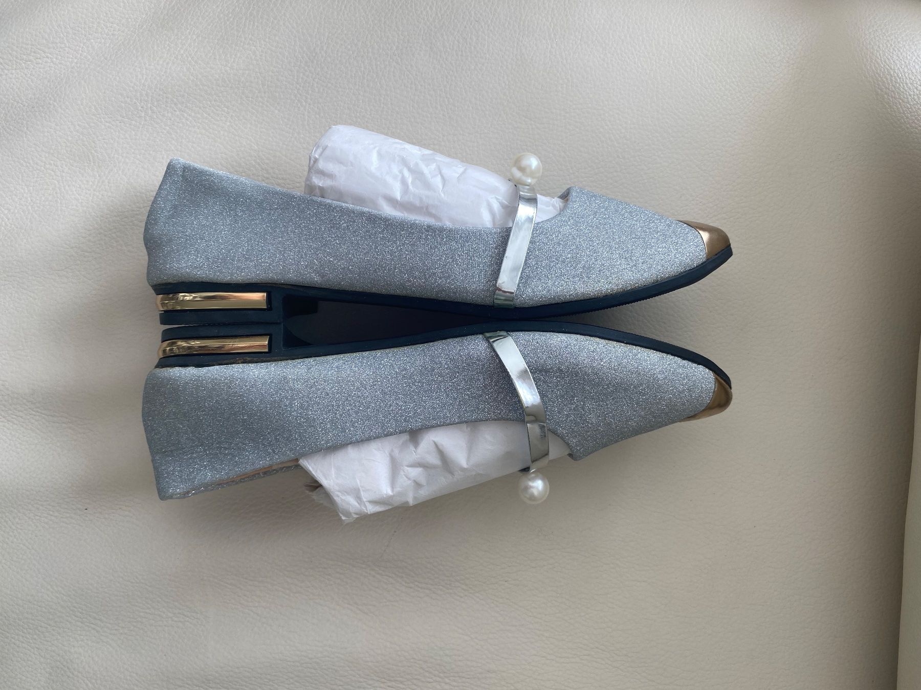 Scarpe da donna: MUST HAVE - edler Damenschuh mit Perle, silber, 39 – Nuovo (secondo la descrizione) da Winkel venduto da ferrari2022 2