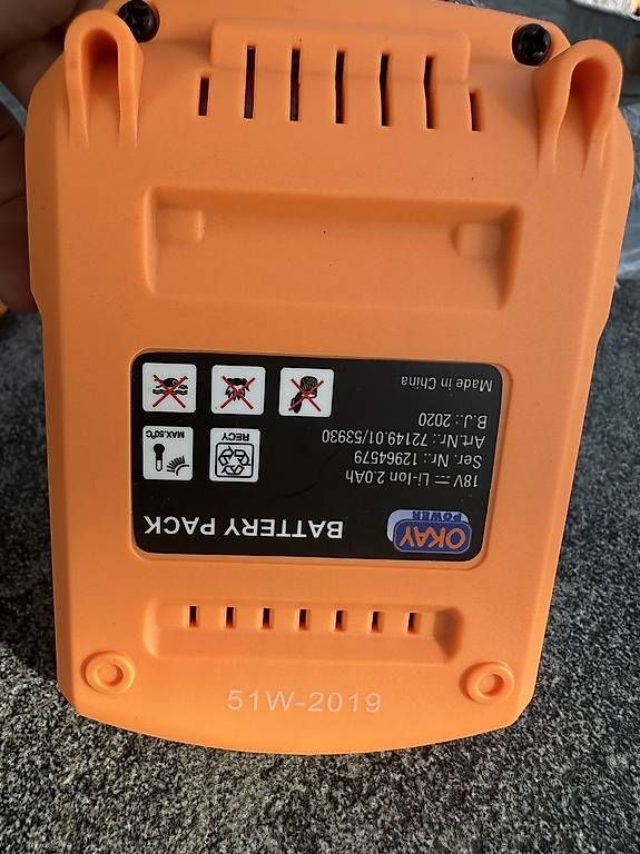 Caricatori & Batterie: Okay Akku 18V 2.0Ah – Usato da Speicherschwendi venduto da Supersport 4