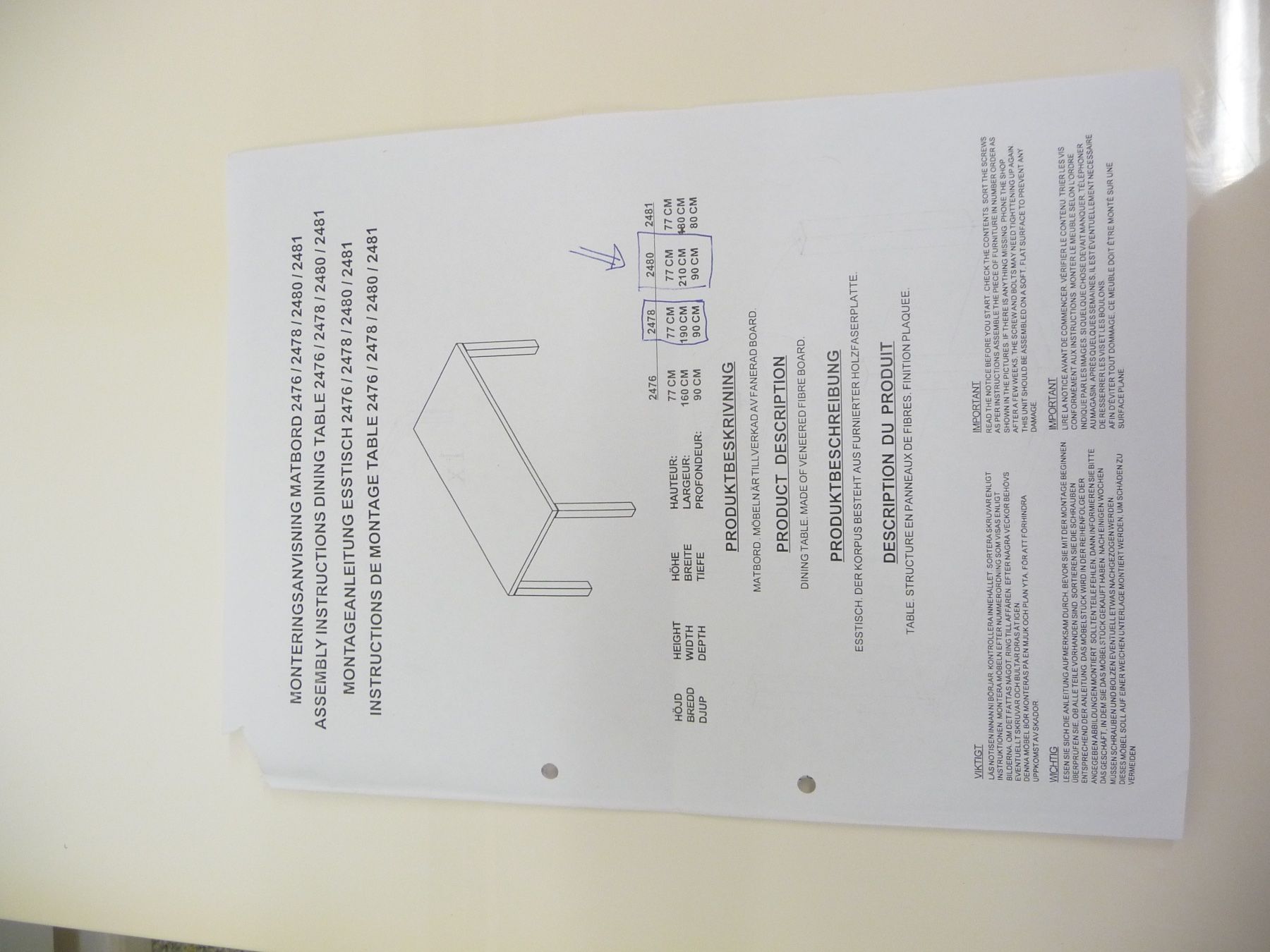 Tavoli: grosser Esstisch oder Arbeitstisch Tisch – Usato da Rafz venduto da Powacaddy 6