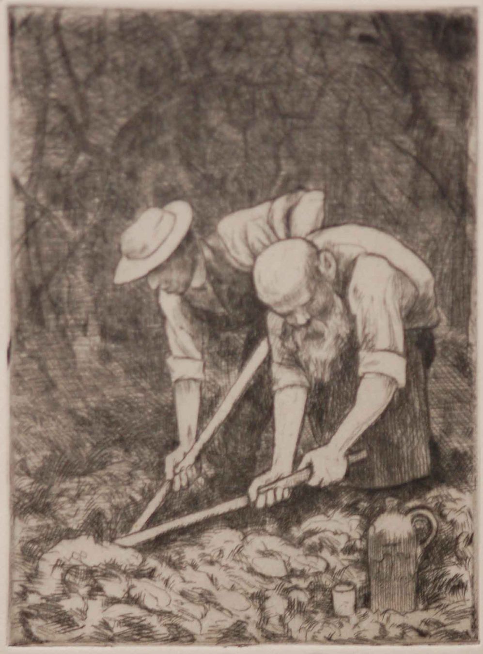 Dipinti: Radierung von Hans Thoma,  1913 – Usato da Baar venduto da Roze1 1