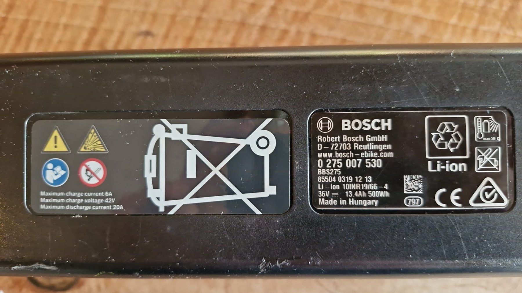 Bosch Batterie: Bosch eBike PowerPack 500 BBS275 – Usato da Oberbüren venduto da Palehm 4