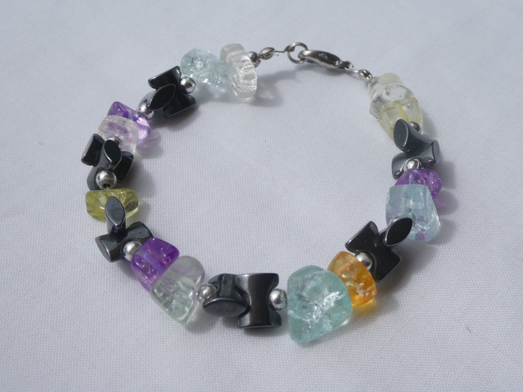 Bracciali & Braccialetti: Armband mit Halbedelsteinen, Länge 21cm – Usato da Gattikon venduto da kaandooh 1