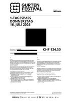 Gurtenfestival – Tagesticket Do, 16. Juli 2026 (1 Ticket)