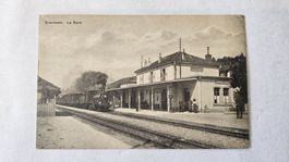 Ancienne carte postale, Grandson La Gare