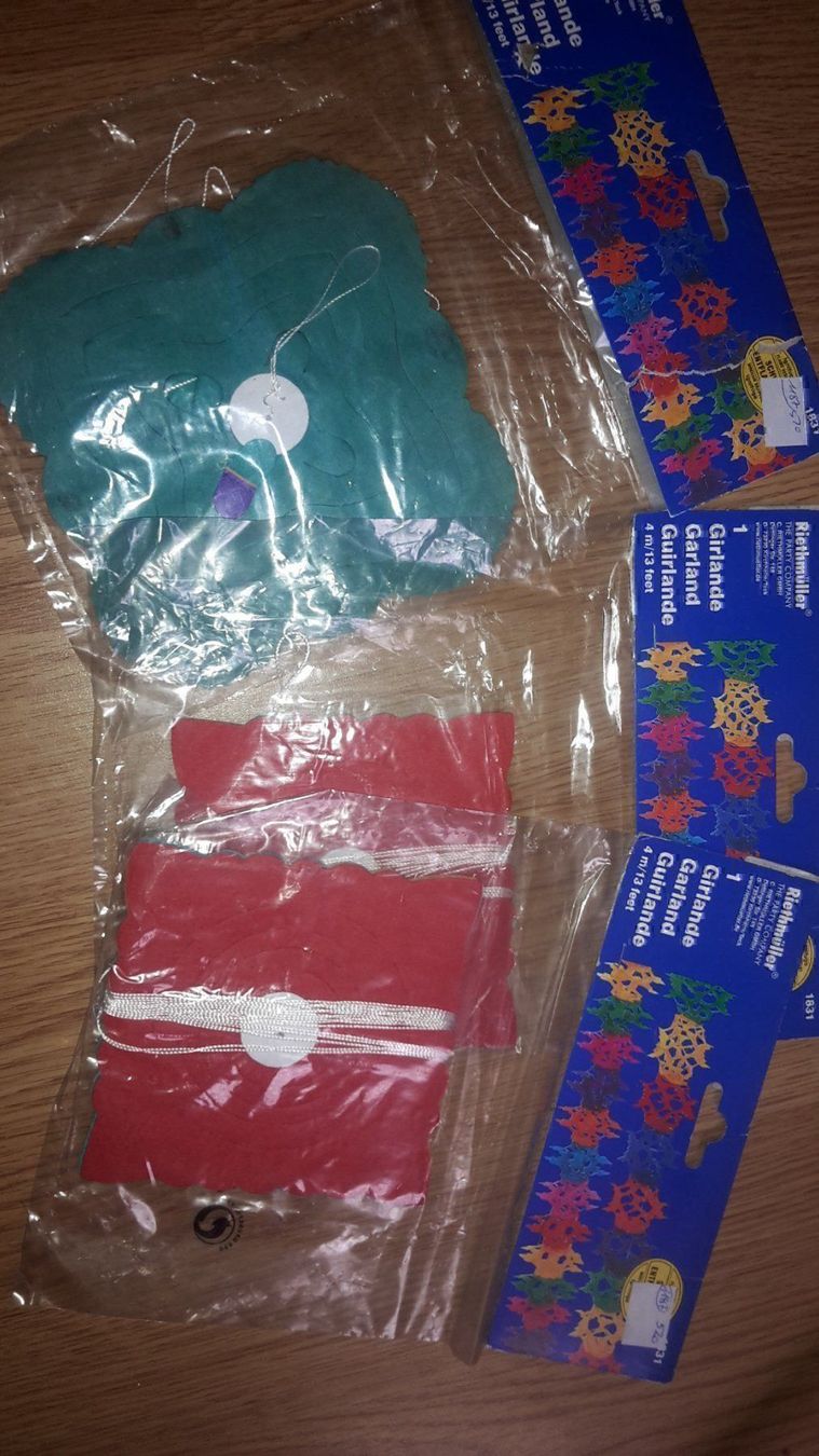 Alle Dekorationen: 3 Girlanden – Neu und originalverpackt aus Schwarzenburg von flamingo1970