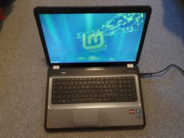 HP Pavilion G7, Linux Mint, mit Netzteil, Akku defekt