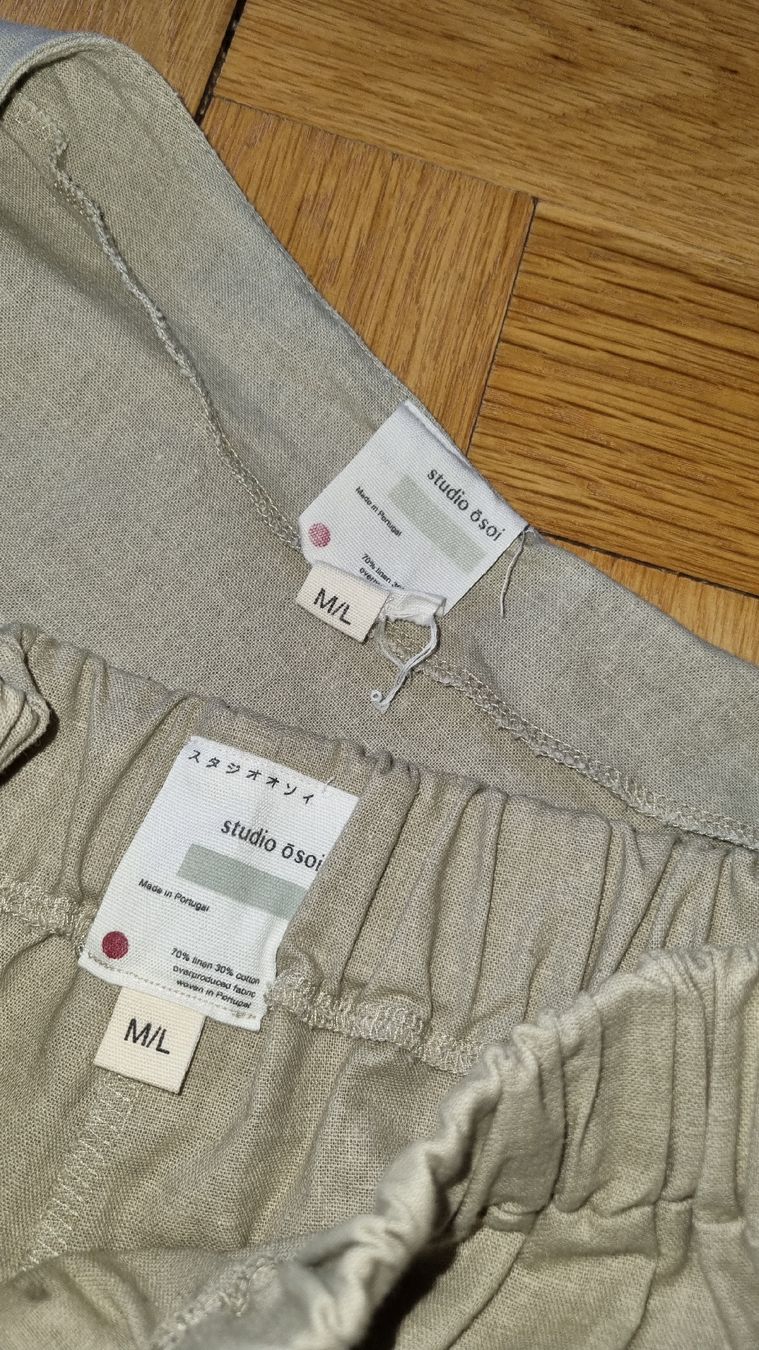 Kleiderpakete: Studio OSOI 2-Teiler Wickeloptik, Helles Olivebeige, Gr. M/L – Neu (gemäss Beschreibung) aus Zürich von fbmu 4