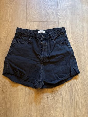 Damen Jeans Shorts schwarz