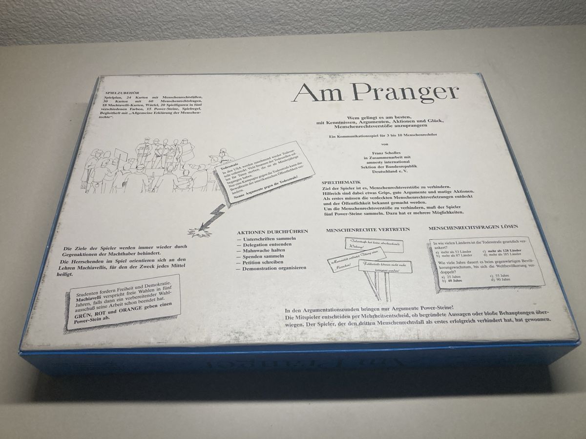 Spiele: Spiel Brettspiel Am Pranger – Gebraucht aus Ins von teamfairerdeal 1