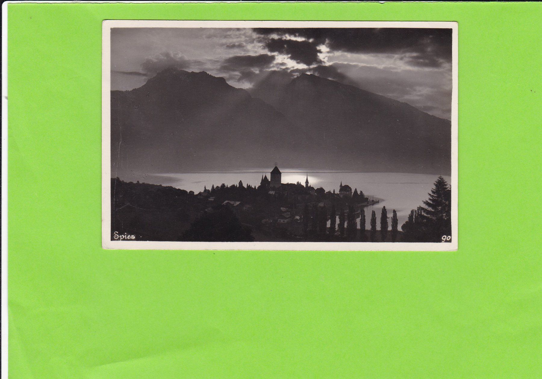 Cartes postales: Spiez-Gewitterstimmung – D'occasion à St. Peterzell par neckertal