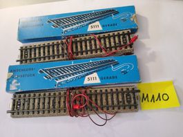 2 Märklin M-Anschluss-Gleisstücke H0